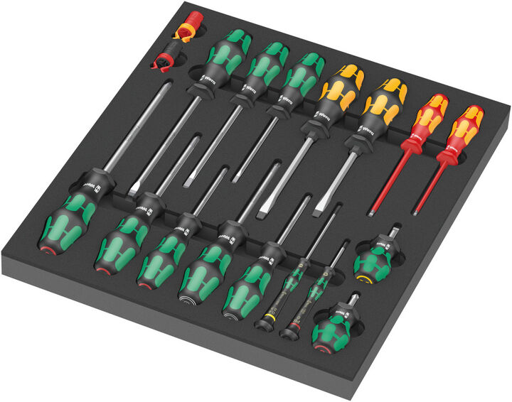 Wera Tools 9710 Foam Insert Screwdriver Set 1 18pc