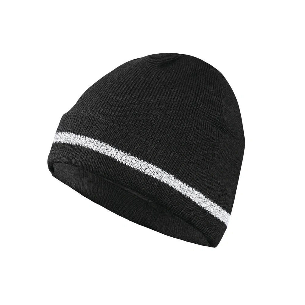 Occunomix Black Hi-Viz Knit Cap with Polyester Lining One Size Fits Most, large image number 2