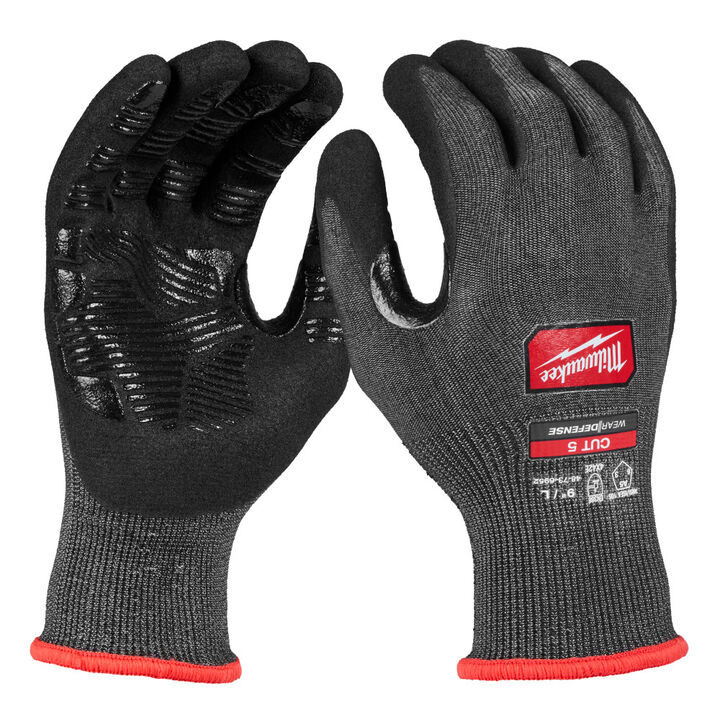 Milwaukee Cut Level 5 High Dexterity Nitrile Dipped Gloves with WEAR-DEFENSE Protection, large image number 8