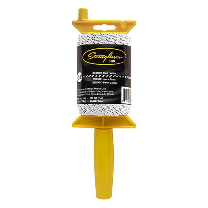 Stringliner Pro Braided 1000 ft Line Reel Black/White