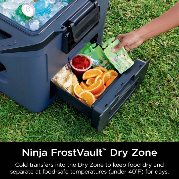 Ninja FrostVault 50 Qt Hard Cooler with Cold Dry Zone Lakeshore Blue, large image number 2