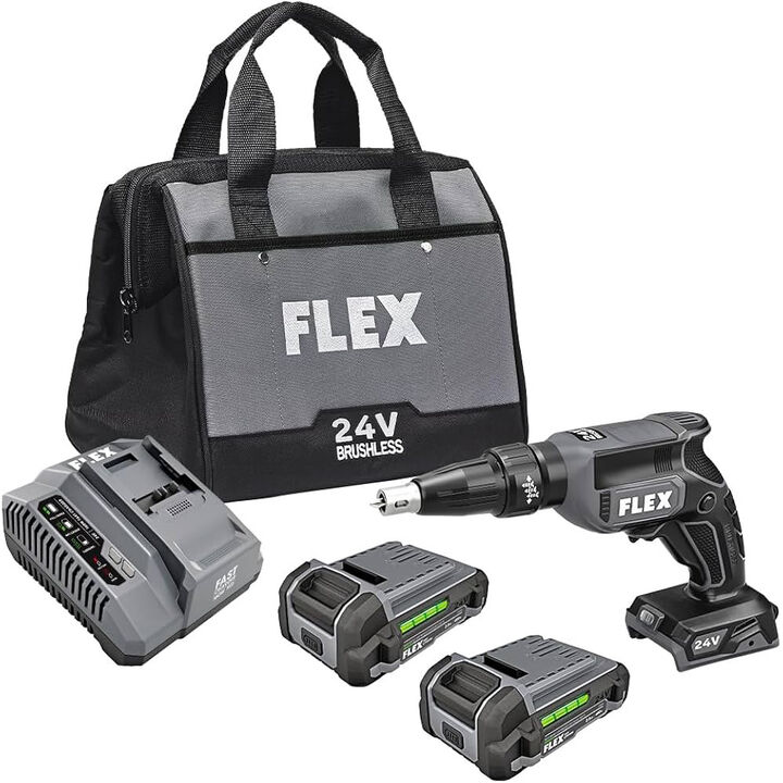 FLEX 24V Drywall Screw Gun Brushless Kit