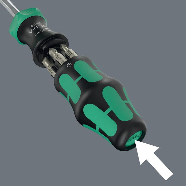 Wera Tools Kompakt 27 RA 2 Kraftform Screwdriver Bit Set, 6 Pieces, large image number 4
