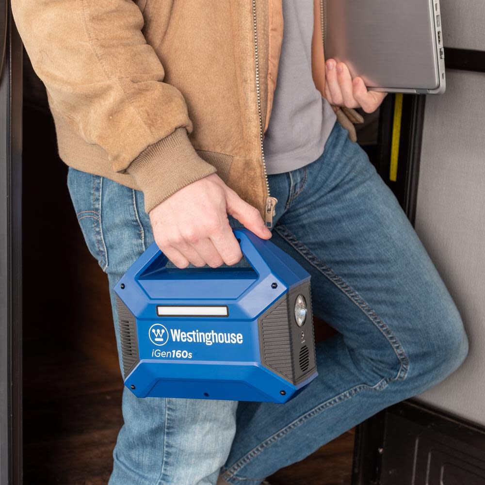 Westinghouse Outdoor Power 150 Watt Lithium-Ion Battery Solar Portable Power Station, large image number 3