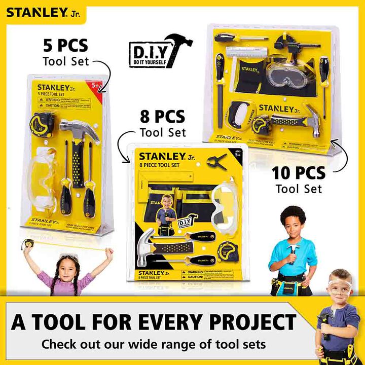 Stanley Jr Pull-Back Sports Car Kit & 5-Piece Tool Set, large image number 9