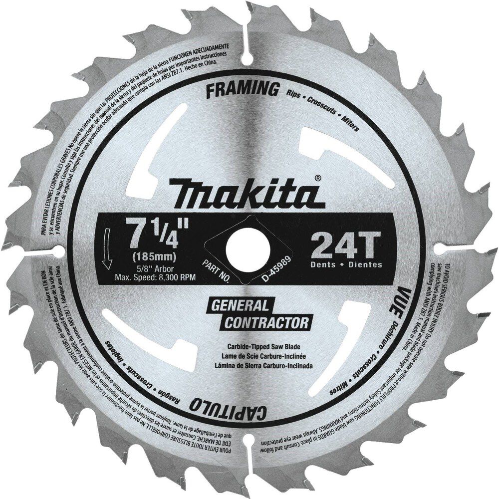 Makita 7-1/4 in. 24T General Purpose Framing Blade 10pk, large image number 2