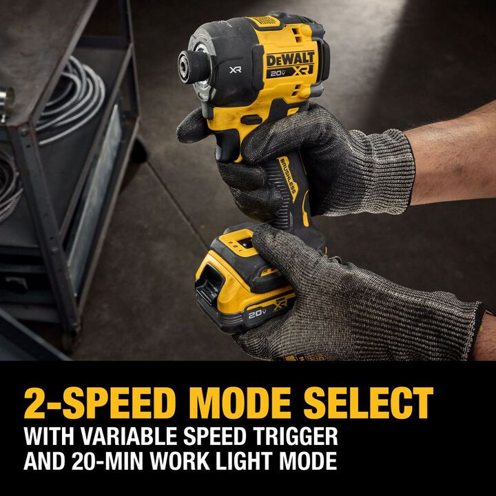 DEWALT 20V MAX XR 1/4 Inch Quiet Hydraulic Impact Driver Kit & Nut Runner Attachment Bundle, large image number 8
