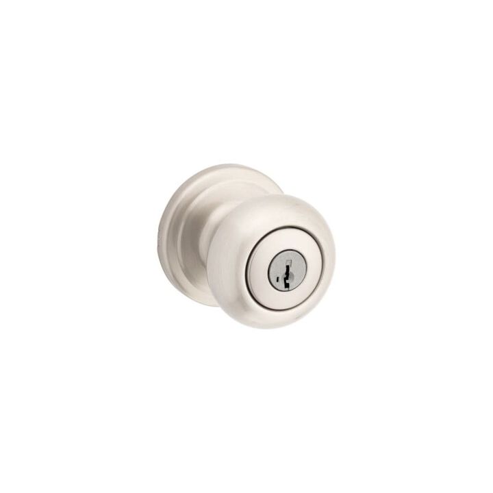 Kwikset Satin Nickel Signature Series Keyed Entry Juno Door Knob