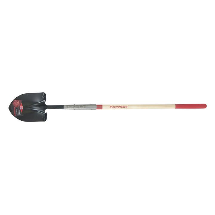 Razorback Razor Back Round Point Shovel with Wood Handle & Cushion Grip, large image number 0