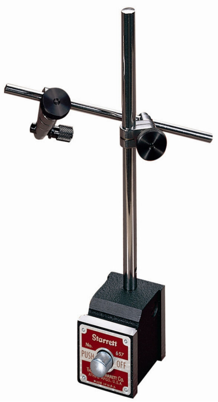 Starrett No. 657 Series Magnetic Base with Attachments A/B/C/D/E/F
