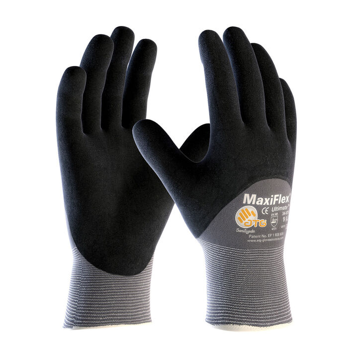 Protective Industrial Products Gloves Gray MaxiFlex Ultimate Seamless Nylon/Elastane XL 12 Pairs of Gloves