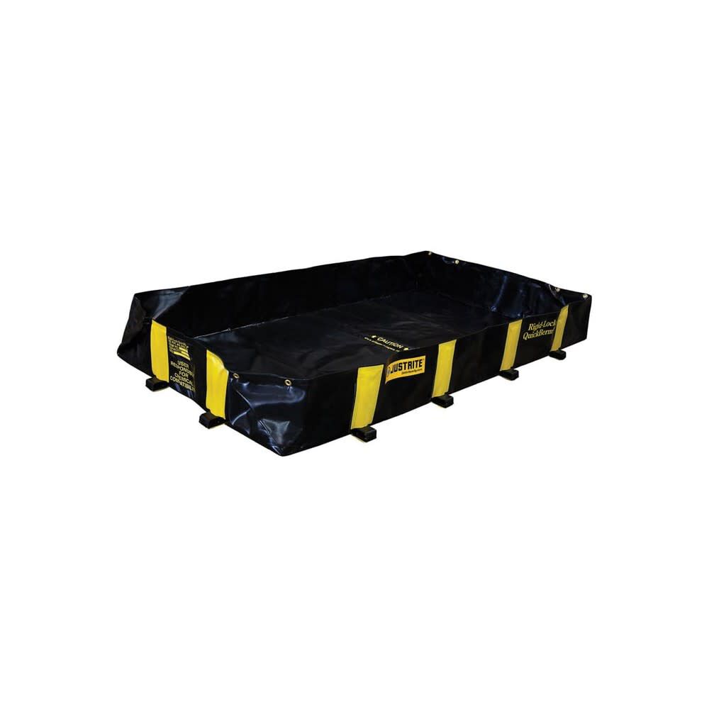 Justrite 355 Gallon Spill Drive Over Berm 6 ft x 8 ft x 12 in Black, large image number 1
