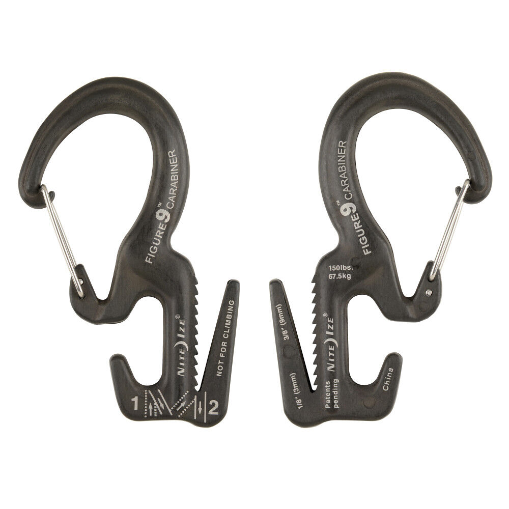 Nite Ize Figure 9 Carabiner Rope Tightener Large Black, large image number 6