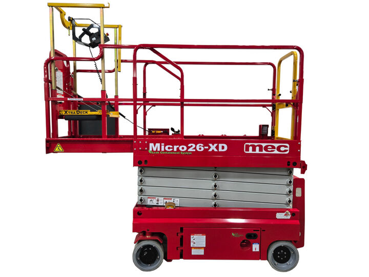 mec 26 Ft. Xtra-Deck Micro Slim Electric Scissor Lift