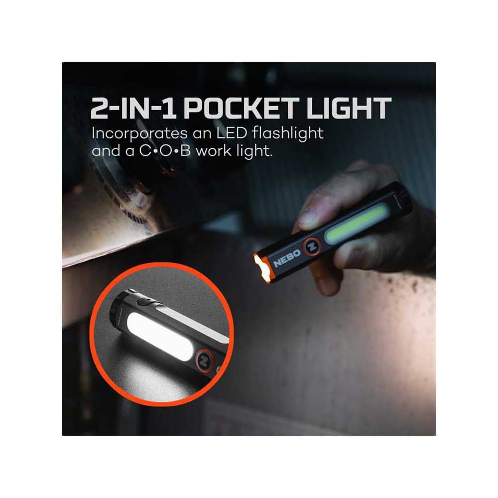 Nebo Mini Larry 500 Lumens Battery-Powered LED Compact Pocket Light, large image number 2