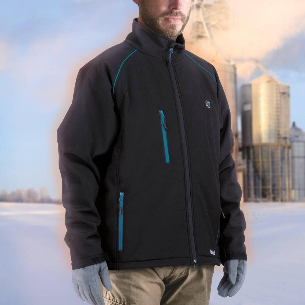 Makita 18V LXT Lithium-Ion Cordless Heated Jacket Jacket Only (Black M), large image number 7