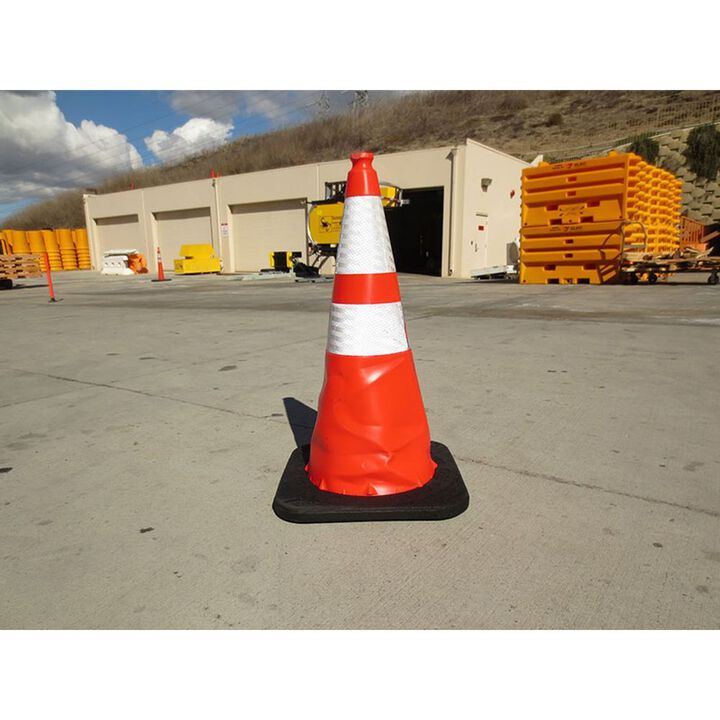 Vizcon Orange 28in Slim Line Enviro-Cone with 10 Lbs Rubber Base, large image number 2