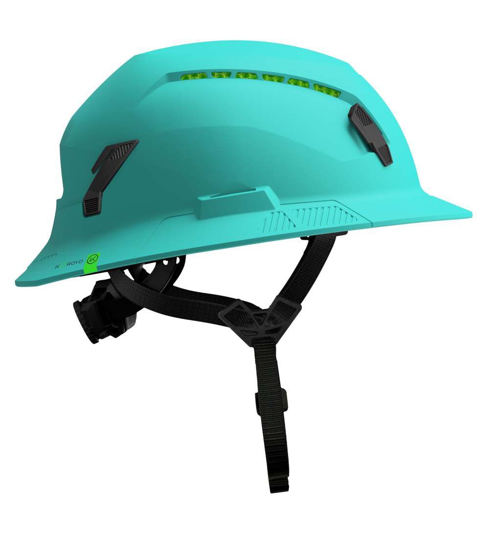 Studson Full Brim Vented Safety Helmet Type 2 Class C Teal North America Dual-Certification, large image number 4