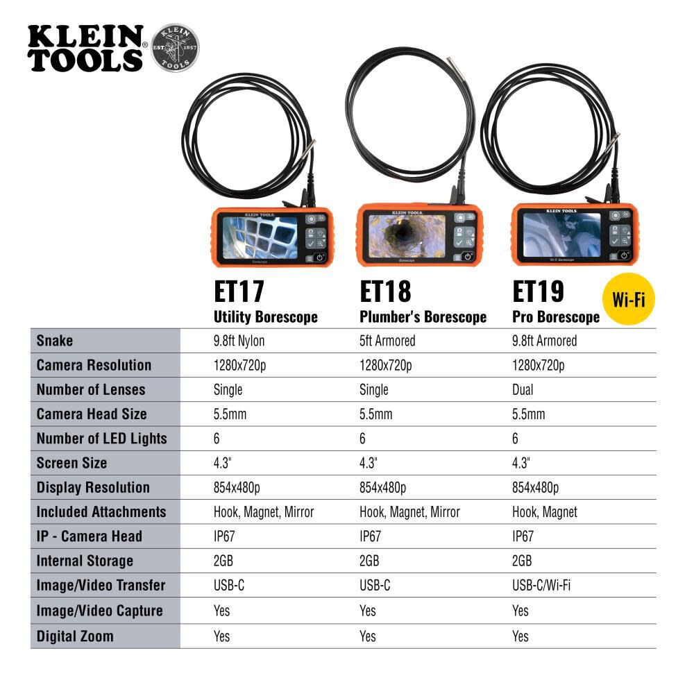 Klein Tools Plumbers Borescope, large image number 5