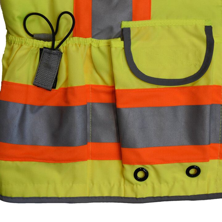 Radians SV55 Class 2 Heavy Woven Two Tone Woven/Mesh Engineer Vest Hi-Vis 3X, large image number 3