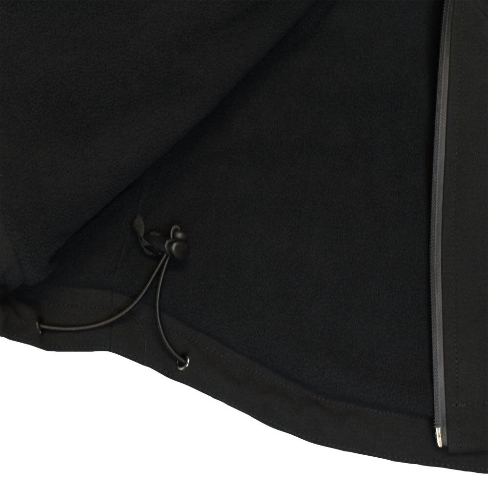 DEWALT Mens Heated Kit Soft Shell Jacket With Battery/Charger Black XL, large image number 7