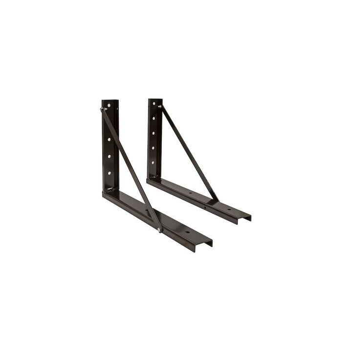 Buyers Products Company 18x24 Inch Bolted Black Formed Steel Mounting Brackets