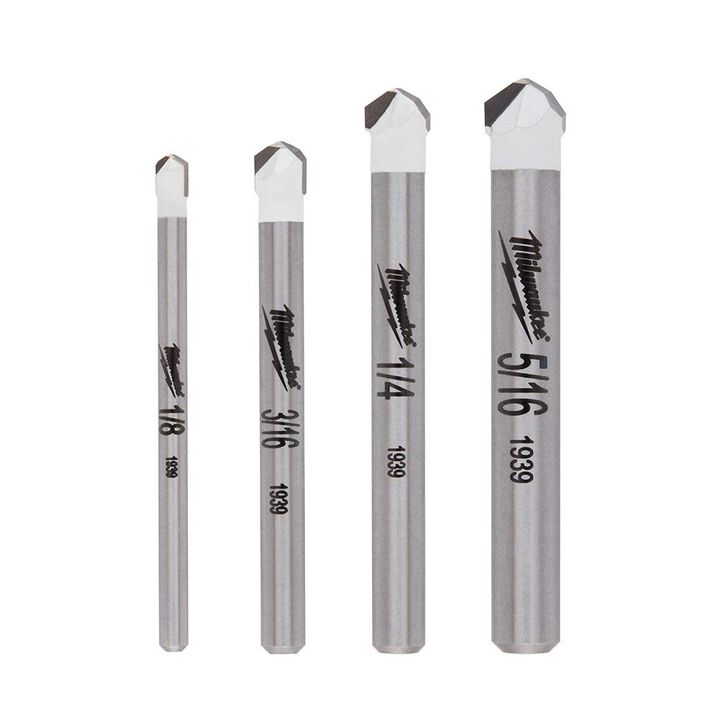 Milwaukee 4 pc Tile and Natural Stone Bit Set