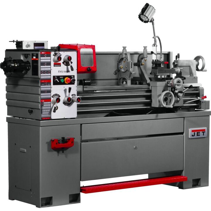 JET 14 x 40 Lathe with Newall DP700 DRO & Collet Closer, large image number 7