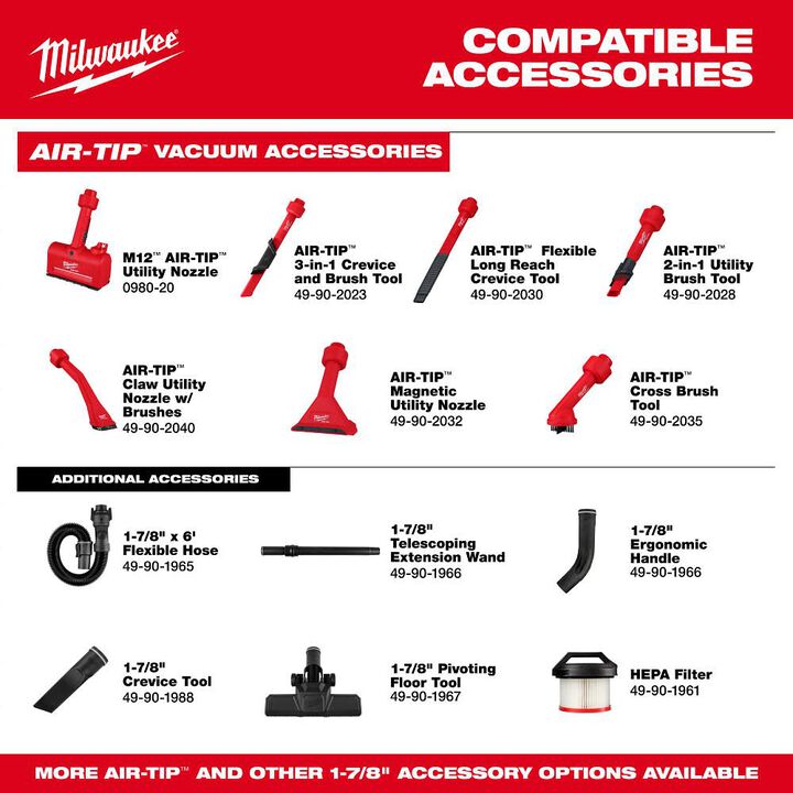 Milwaukee M18 FUEL 3-in-1 Backpack Vacuum (Bare Tool), large image number 9