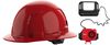 Milwaukee BOLT Red Full Brim Vented Hard Hat with 4pt Ratcheting Suspension Type 1 Class C & Cooling Fan Bundle, small image number 1