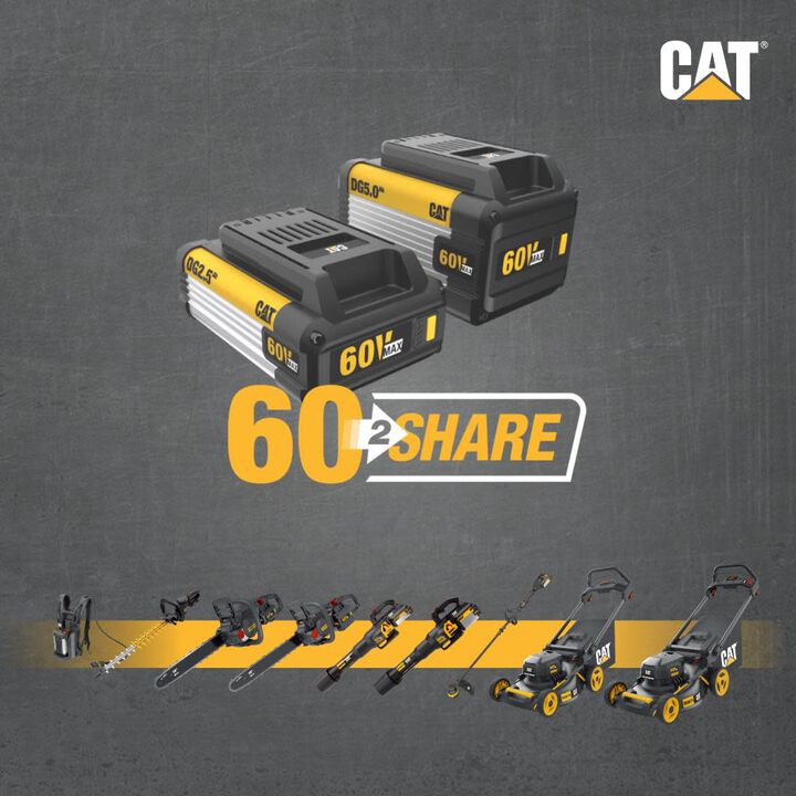 CAT DG610 60V 15in Brushless Line Trimmer with Dual Line Bump Feed Head Kit, large image number 4