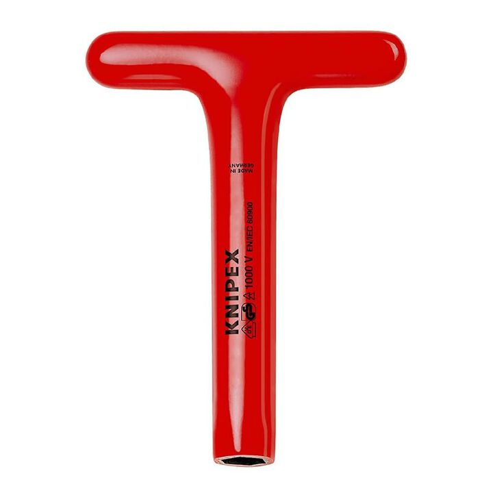 Knipex 8 Inch Length 17 mm Special Tool 1000V Insulated T-Socket Wrench