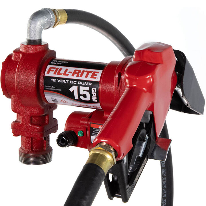 Fill-Rite 12VDC 15 Gpm Heavy-Duty Fuel Transfer Pump With Nozzle, large image number 0