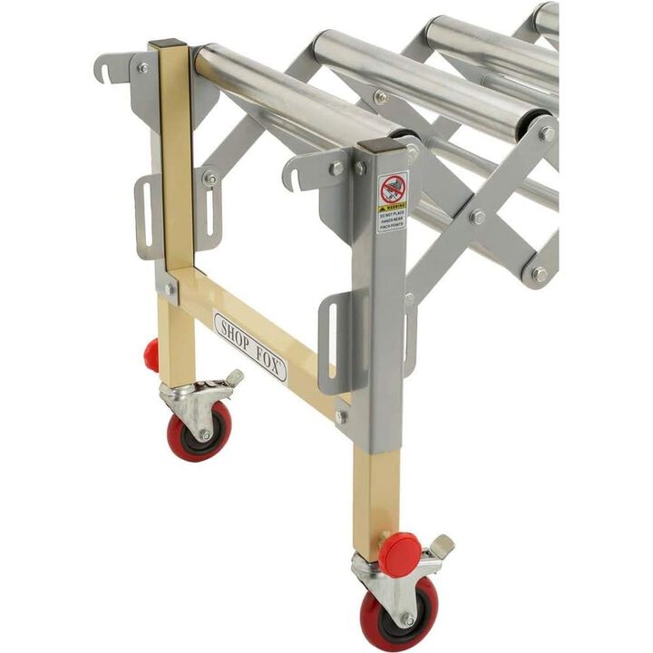 Shop Fox Adjustable Roller Table, large image number 3