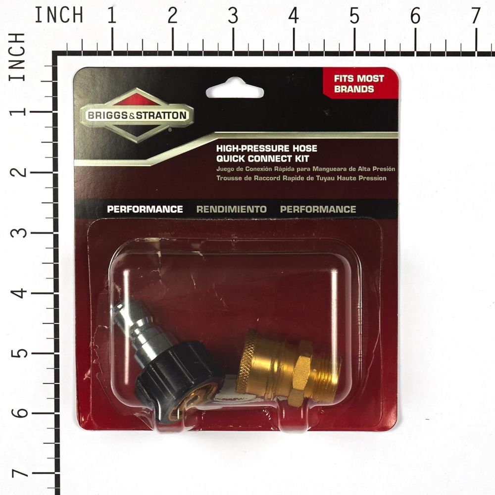 Briggs and Stratton High Pressure Hose Quick Connect Kit for Pressure Washer Gold and Black, large image number 4