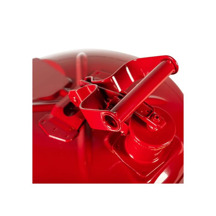 Justrite 5 Gal Steel Safety Red Gas Can Type I with Flame Arrester, large image number 1