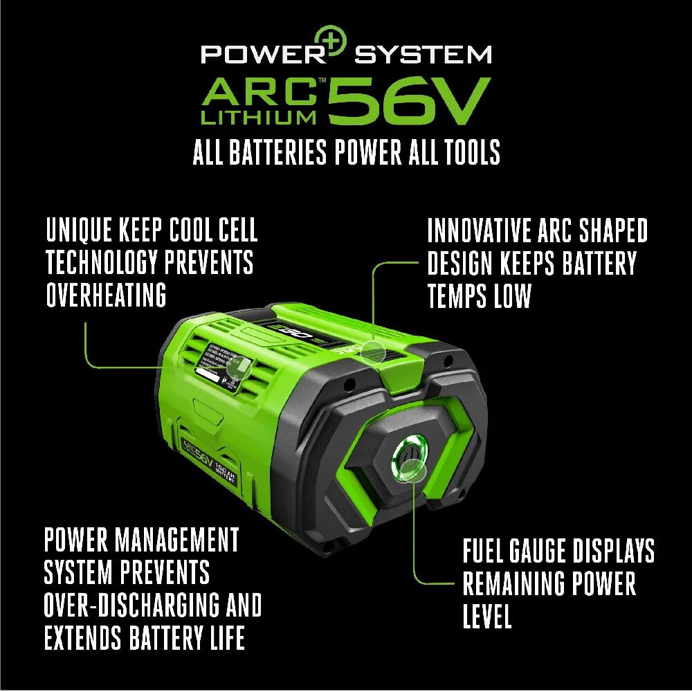 EGO 5 Ah Battery with Fuel Gauge Reconditioned, large image number 3