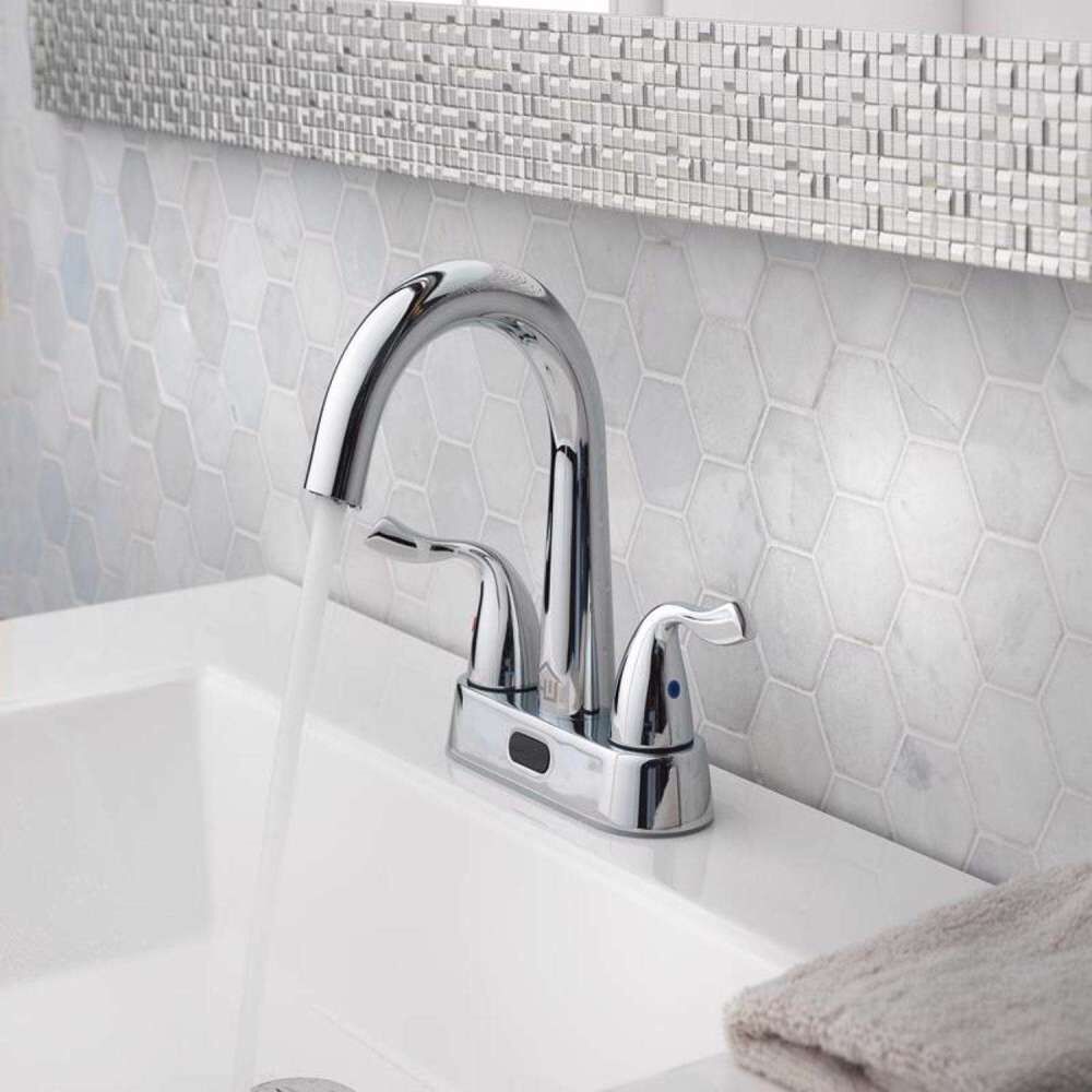 Homewerks Bathroom Sink Faucet Chrome 2 Handle, large image number 2
