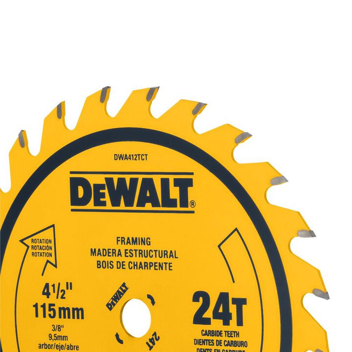 DEWALT 4-1/2 In. 24T TCT Saw Blade, large image number 10