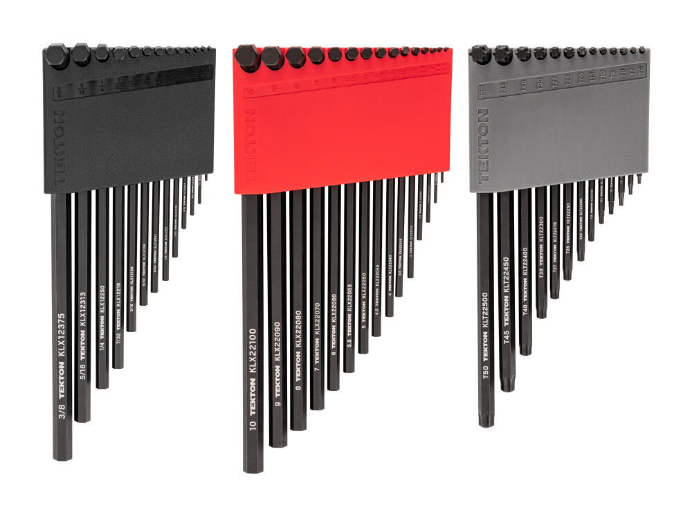 Tekton Flat End Hex Key Set, 41 Piece (0.050-3/8 Inch, 1.3-10 mm, T6-T50), large image number 1