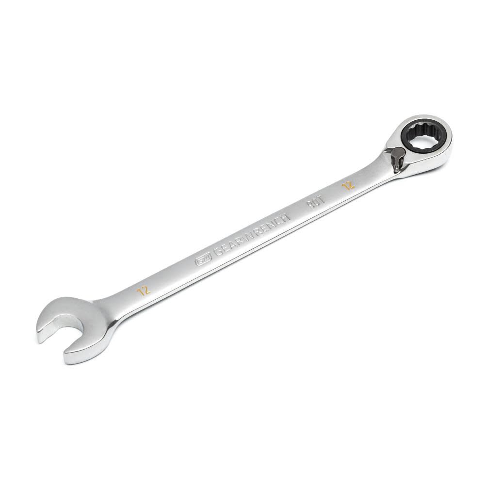 GEARWRENCH Reversible Ratcheting Wrench 12mm 90 Tooth 12 Point, large image number 4