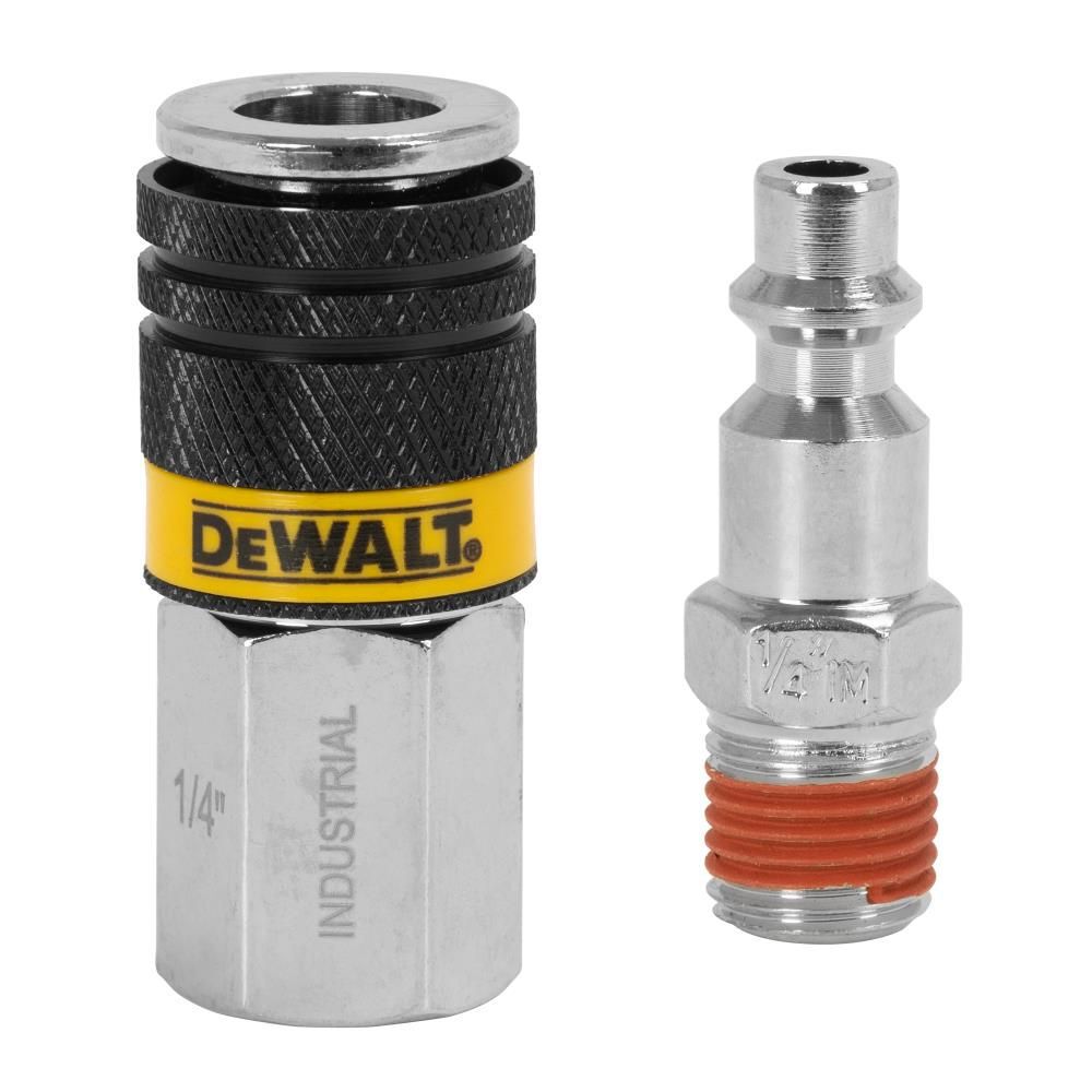 DEWALT 1/4 Inch NPT Industrial Coupler and Plug, large image number 1