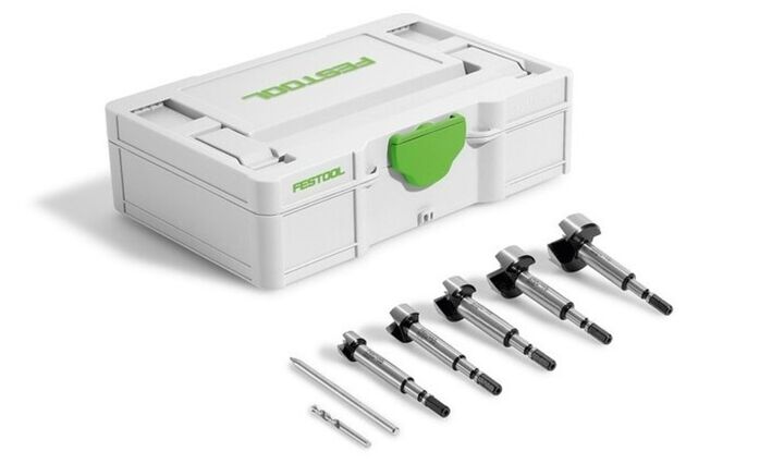 Festool SYS3 S 76-FB CE-SORT/5 Forstner Drill Bit Set, 5 Pieces