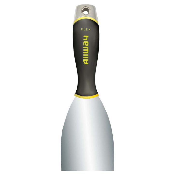 Allway Tools 3in Flex Soft Grip Carbon Bl Scraper with Hammer End - Labelled
