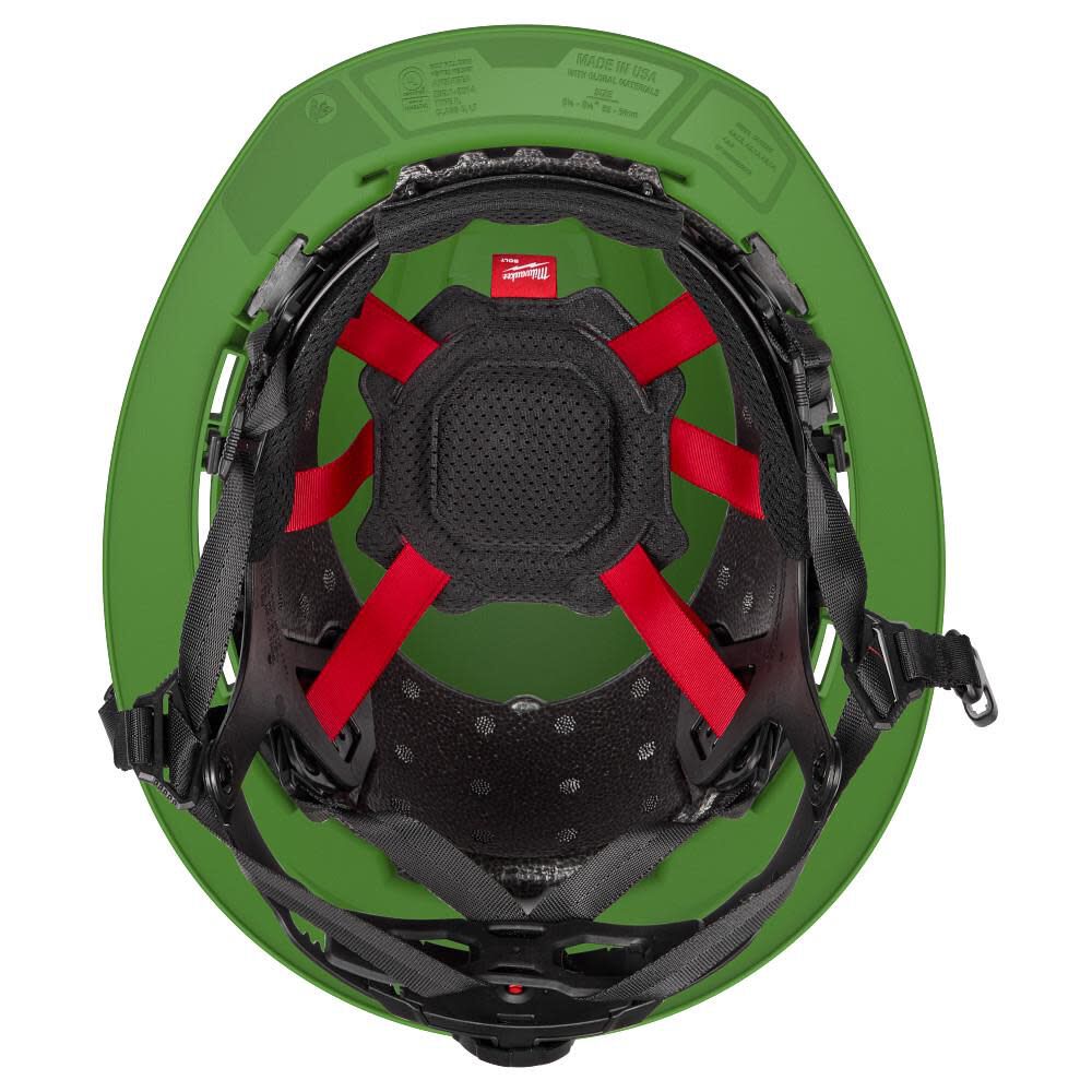 Milwaukee BOLT Full Brim Vented Safety Helmet  Type 2, Class C, Green, large image number 2