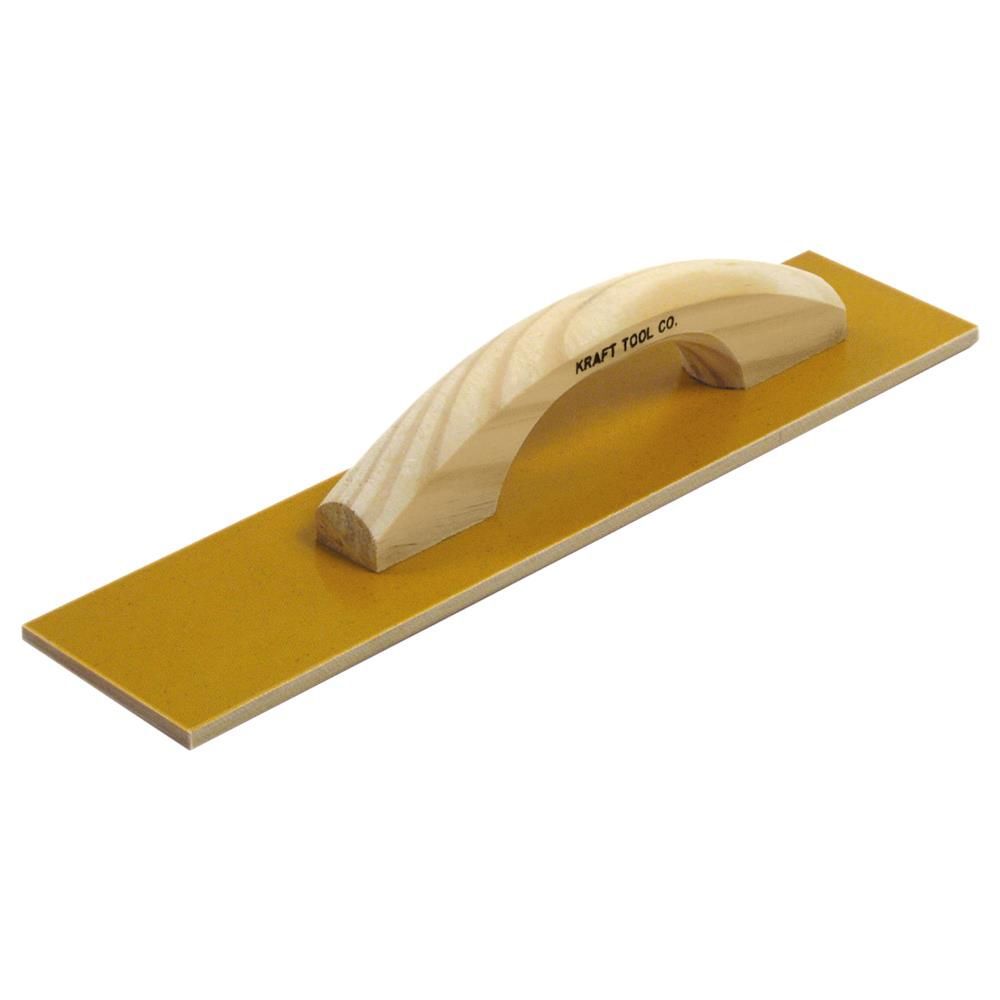 Kraft Tool Co 16in x 3 1/2in Square End Laminated Canvas Resin Hand Float, large image number 1