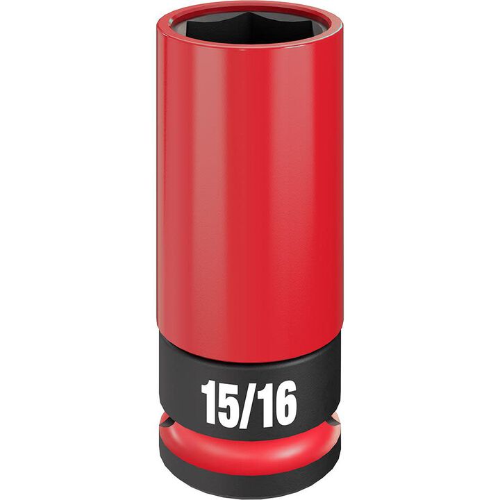 Milwaukee SHOCKWAVE Impact Duty Socket 1/2 Drive 15/16in SAE Lug Nut Wheel