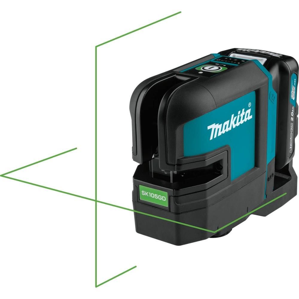 Makita 12V max CXT Self-Leveling Cross-Line Green Beam Laser Kit, large image number 9