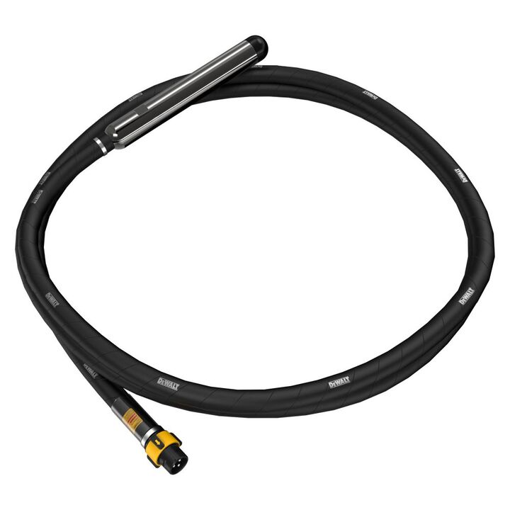 DEWALT 2-1/4 Inch Rubber Tip Vibrator Head with 21 Ft Shaft