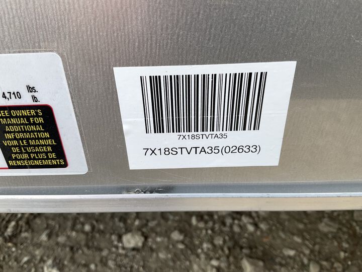 Legend Premium Trailers 7x18ft Steel Cyclone Series V-Nose Enclosed Cargo Trailer, large image number 21
